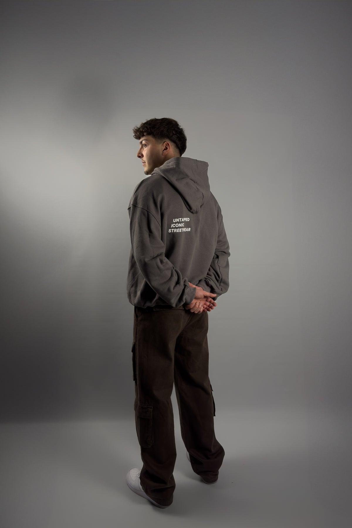 GREY 'ICONIC' HOODIE